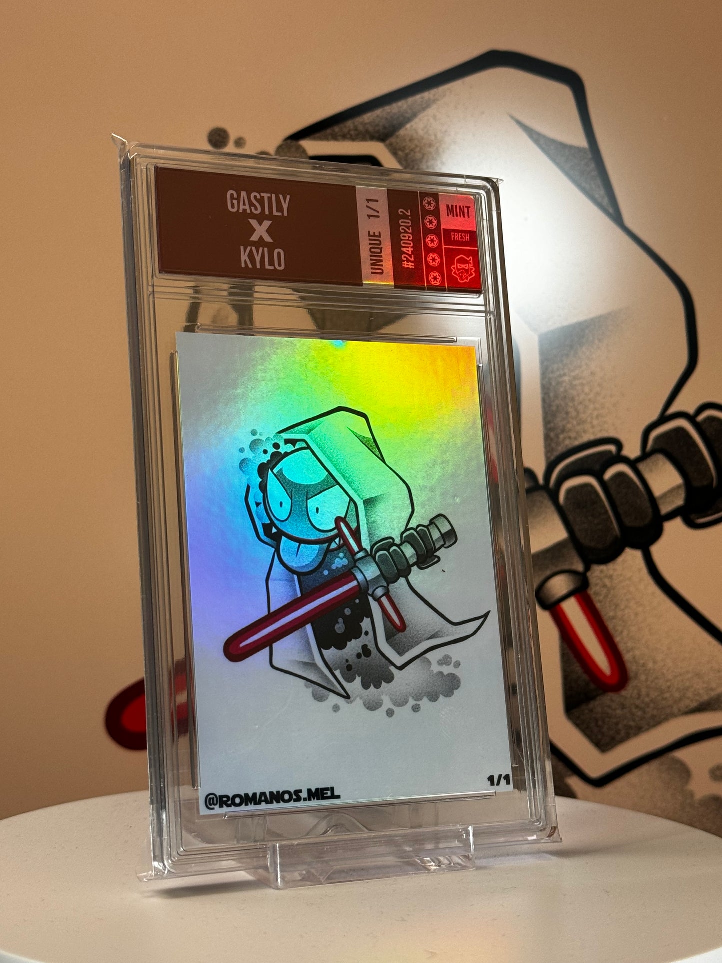 Gastly X Kylo - Pokewars Series 1 - Platinum Refractor 1/1