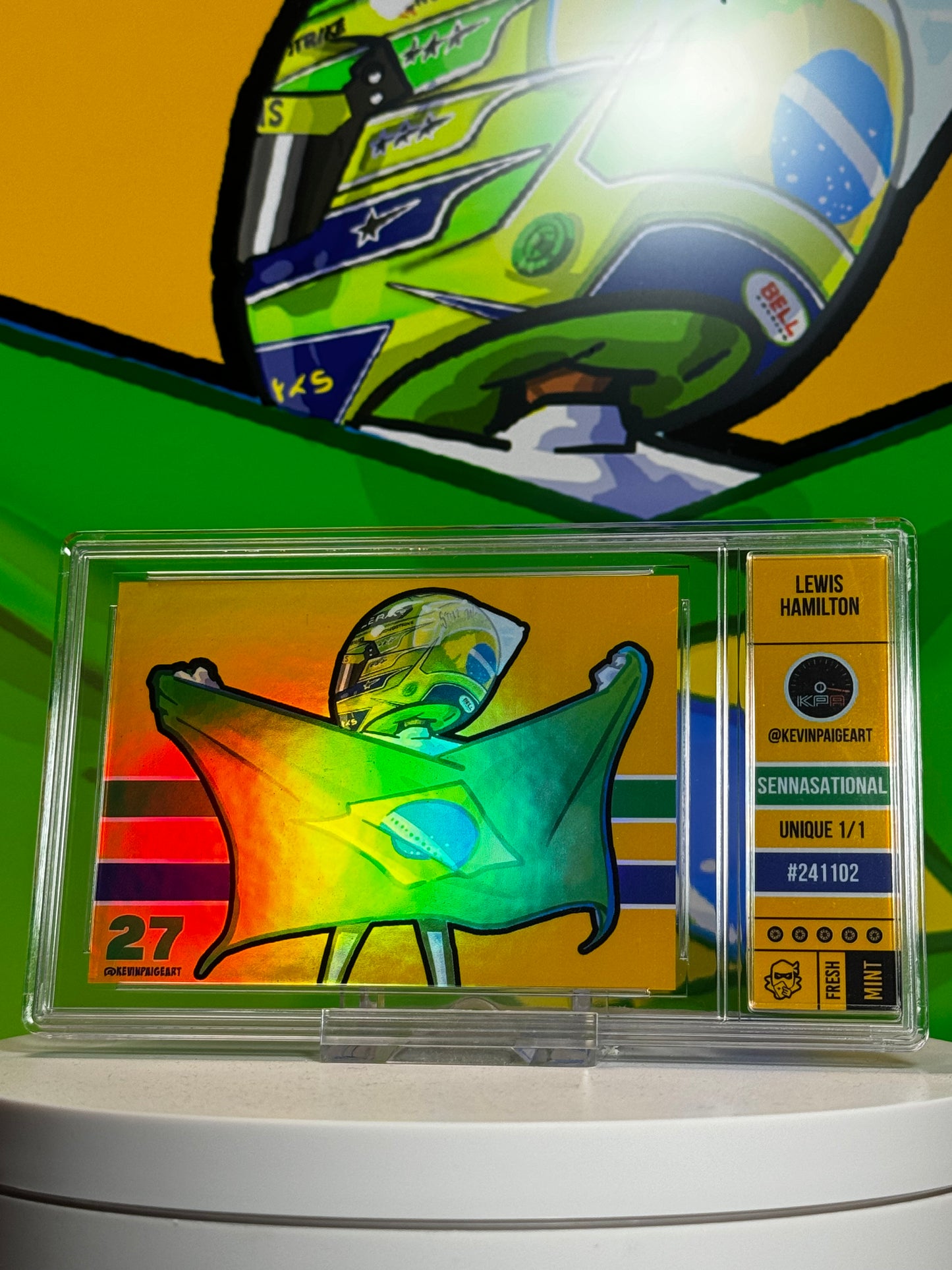 Sennasational - Unique 1/1 Senna Platinum Refractor
