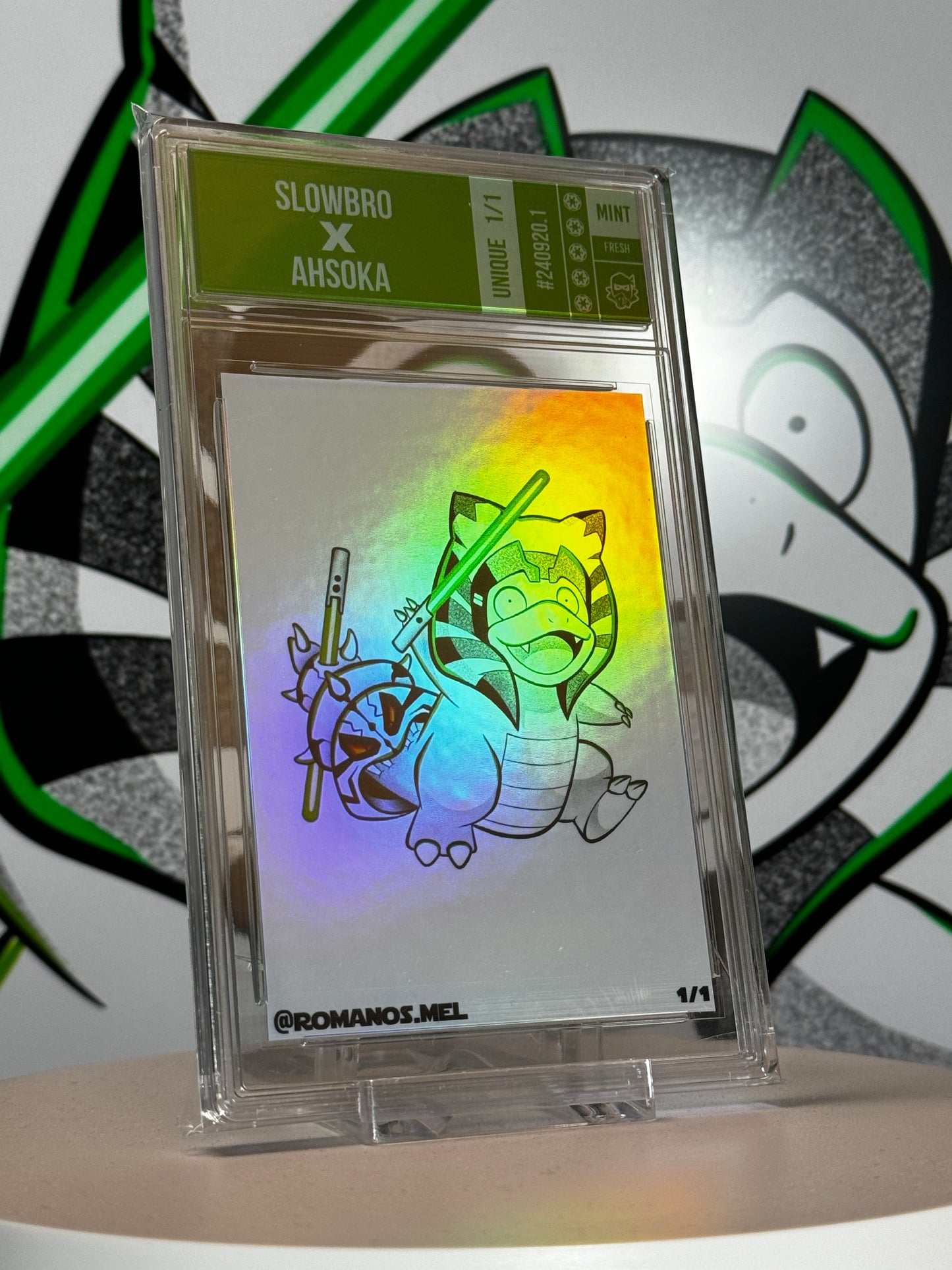 Slowbro X Ahsoka - Pokewars Series 1 - Platinum Refractor 1/1