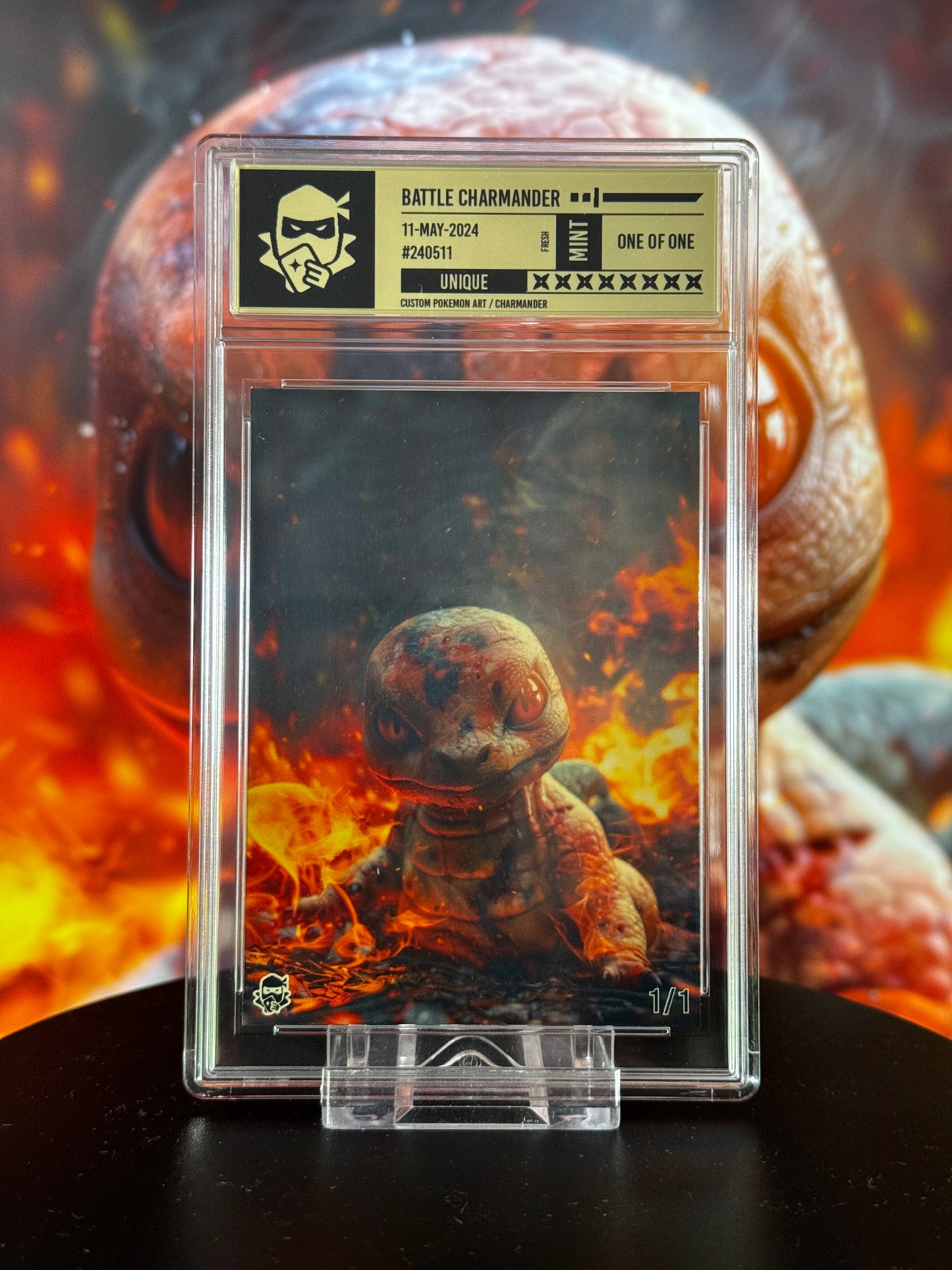 Battle Charmander /1 Polished Gold Label