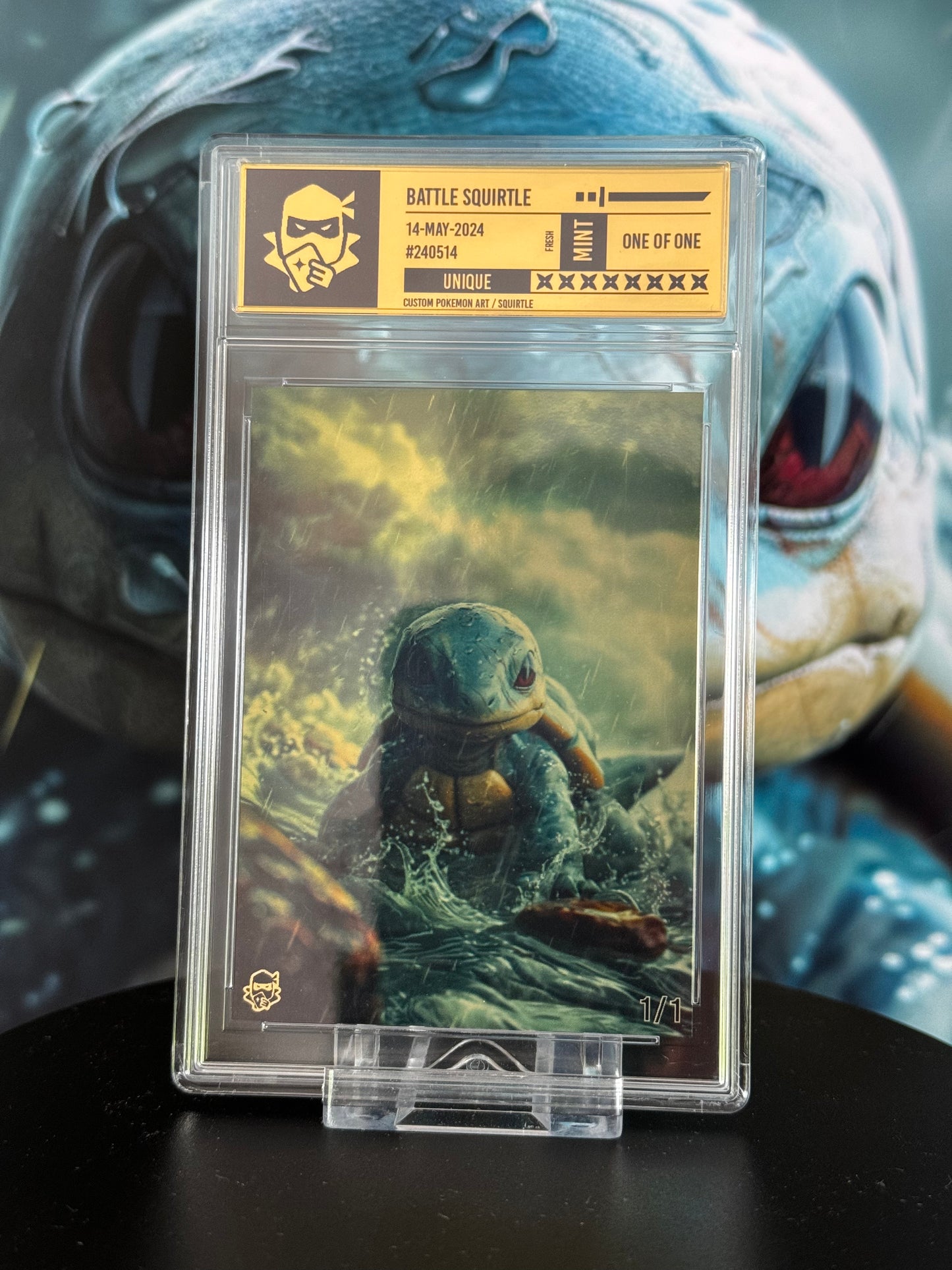 Battle Squirtle /1 Polished Gold Label
