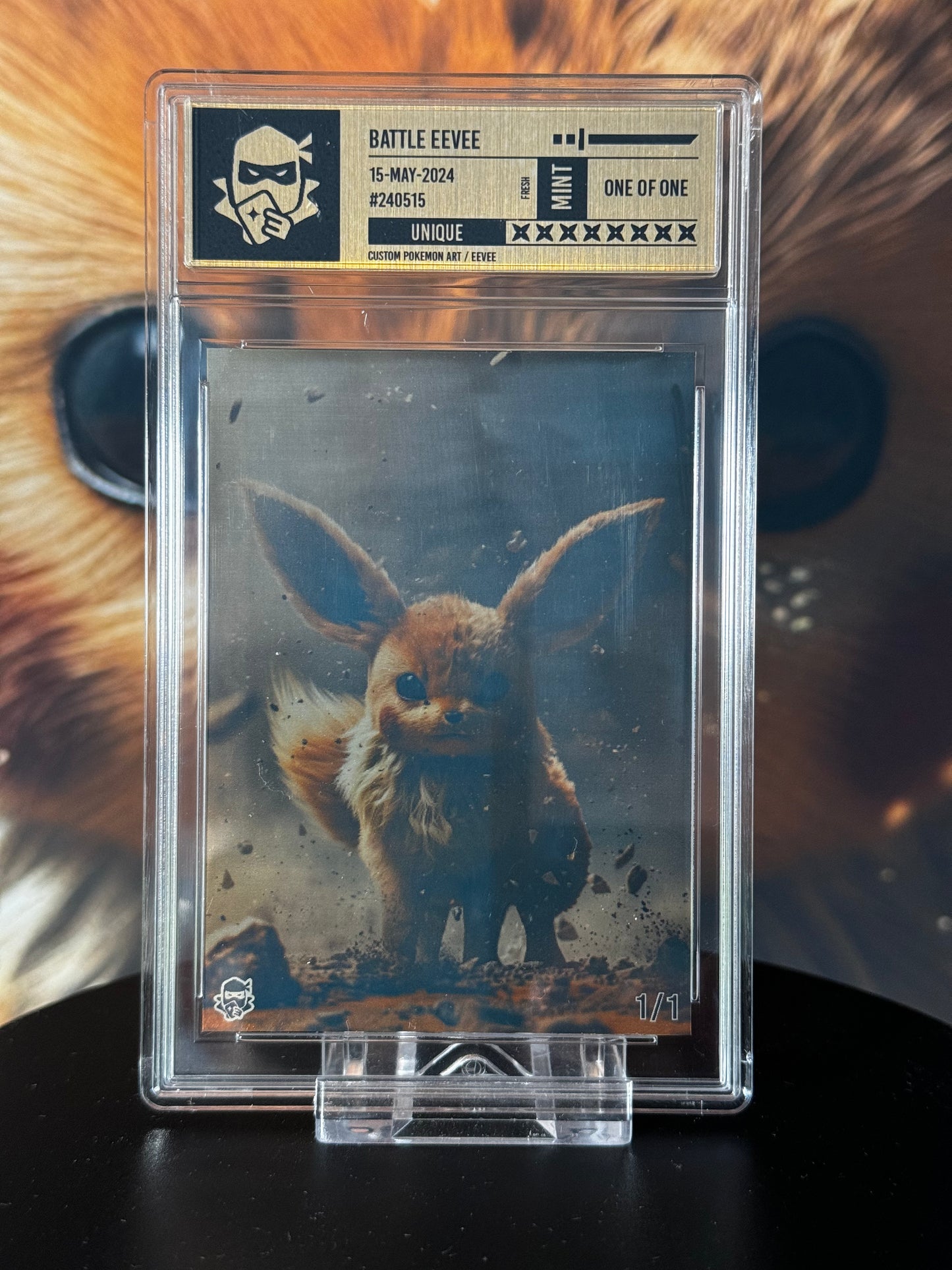 Battle Eevee /1 Brushed Gold Label