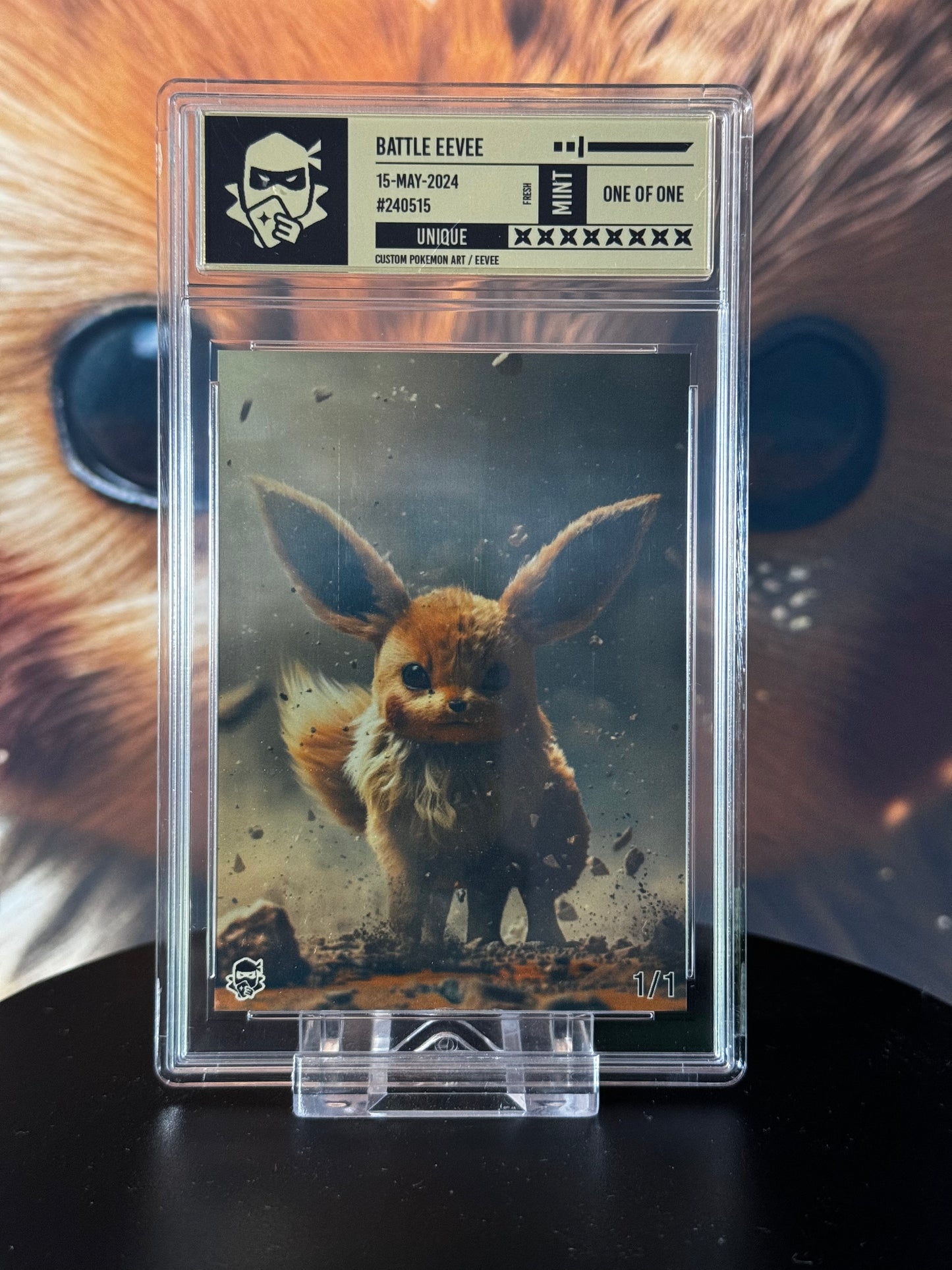 Battle Eevee /1 Polished Gold Label