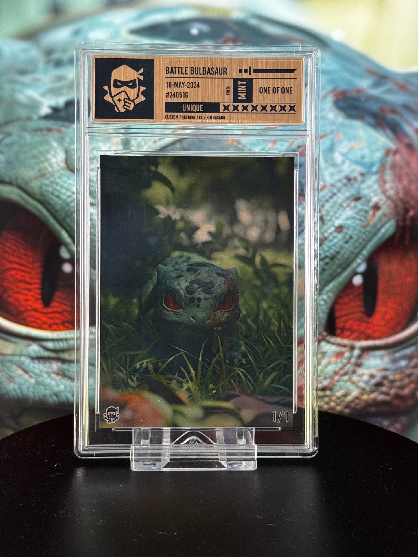 Battle Bulbasaur /1 Brushed Gold Label