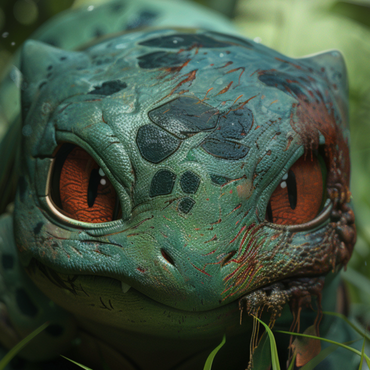 Battle Bulbasaur /1 Brushed Gold Label