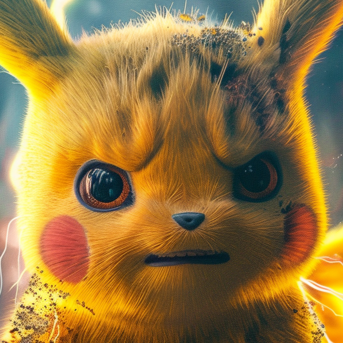 Battle Pikachu /3 Platinum Holo Refractor
