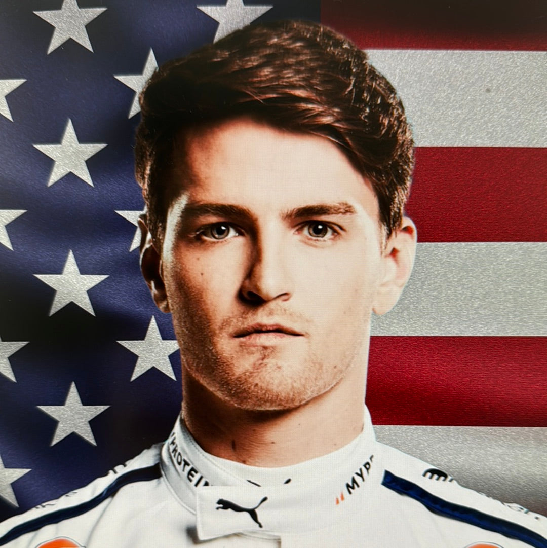 Logan Sargeant Portrait with flag /3