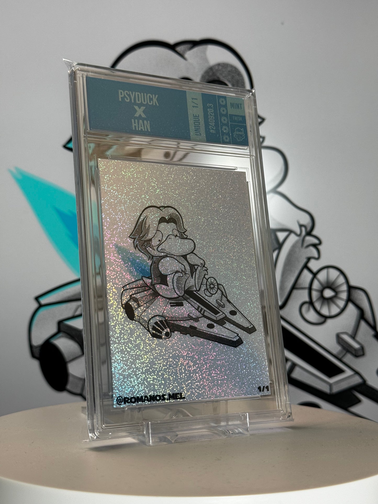 Psyduck X Han - Pokewars Series 1 - Glitter Refractor 1/1