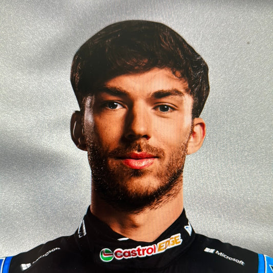 Pierre Gasly Portrait with flag /3