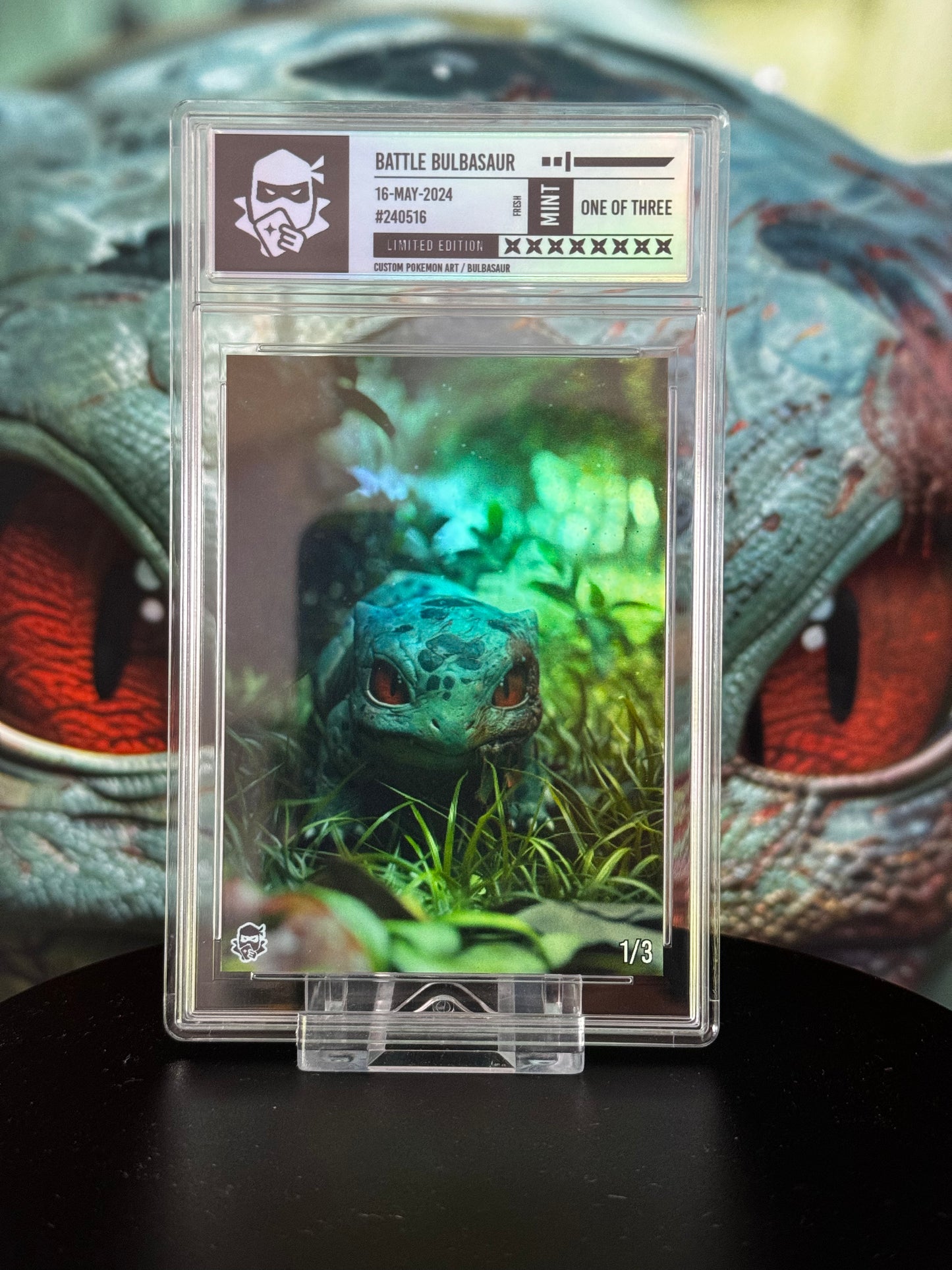 Battle Bulbasaur /3 Platinum Holo Refractor